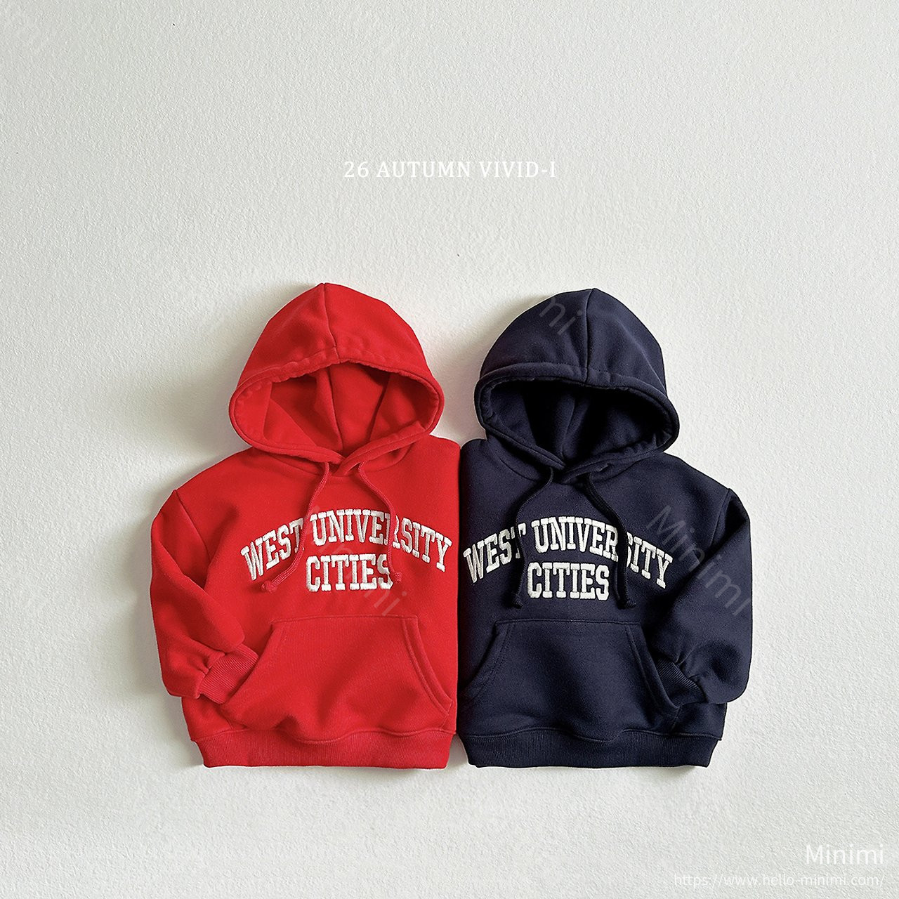 VIVID-I West Hood Sweatshirt - 韓國童裝代購主圖