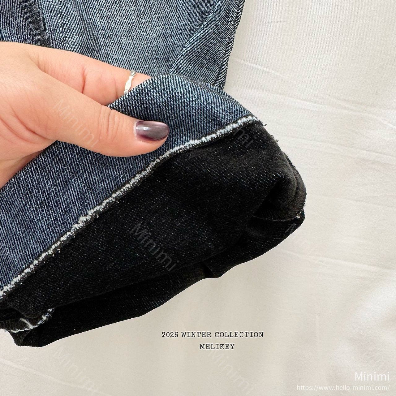 Melikey Velvet Ribbon Denim Pants 細節圖 23