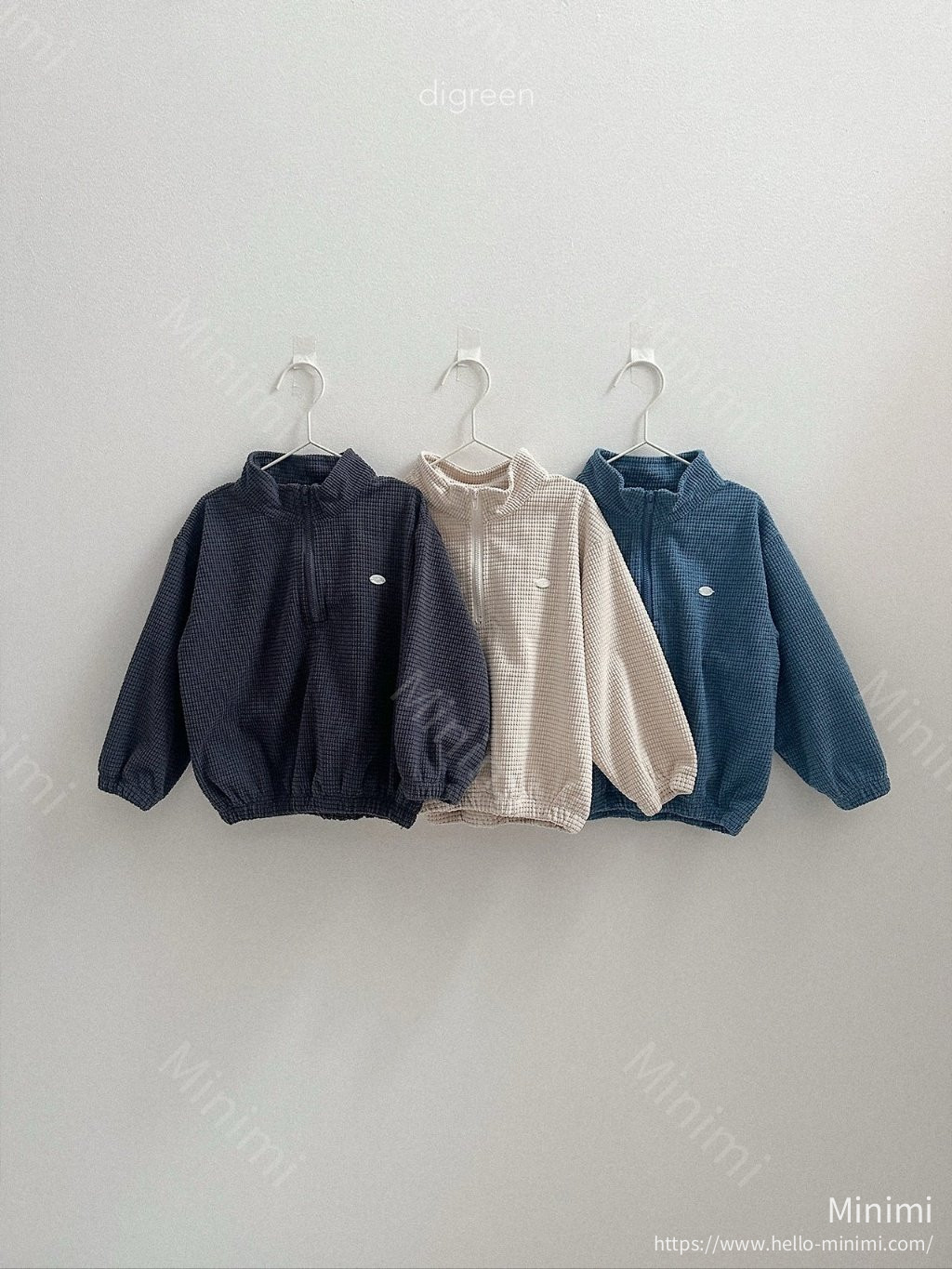 digreen Denny Half-Zip - 韓國童裝代購主圖