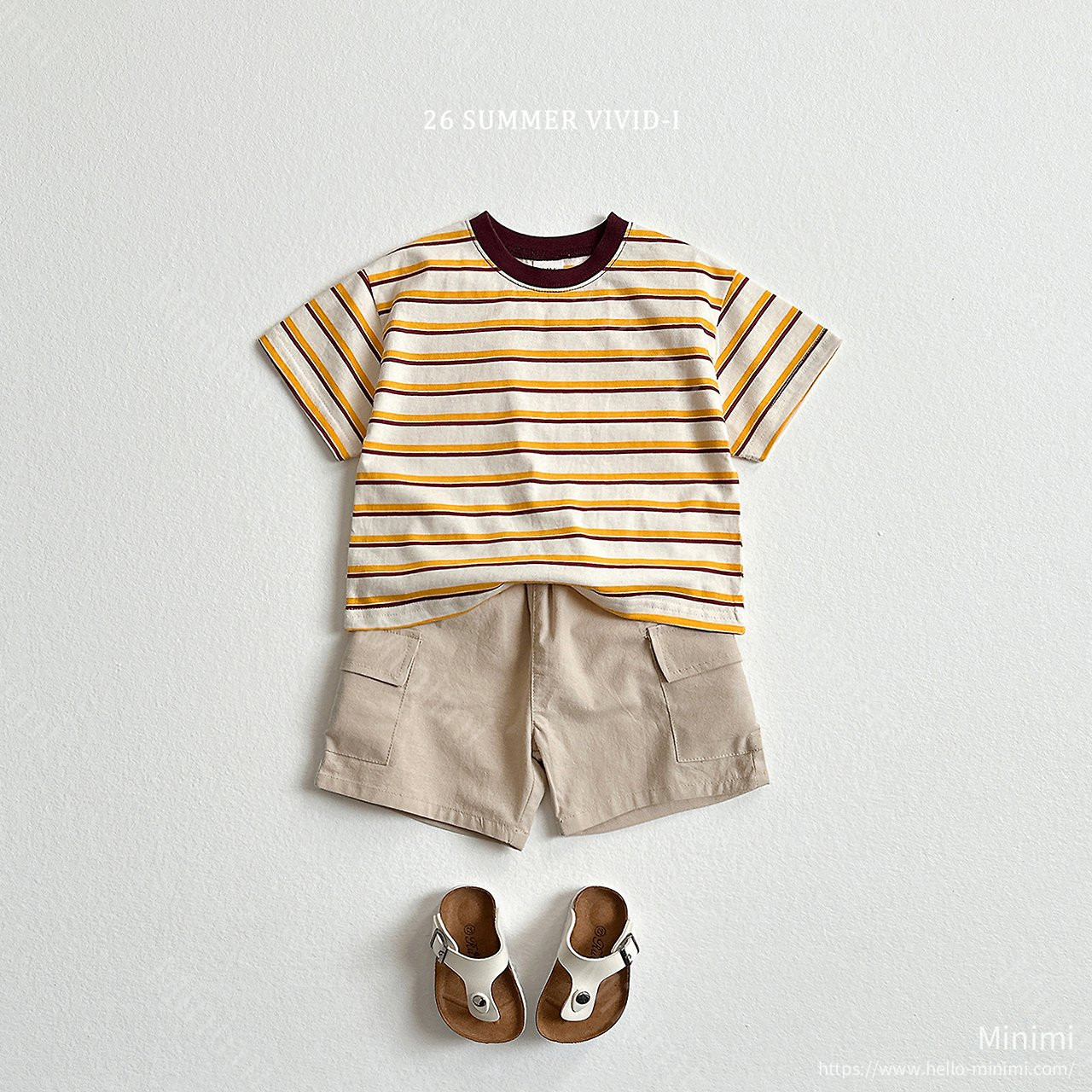 VIVID-I Heart Smile Striped T-Shirt 細節圖 5