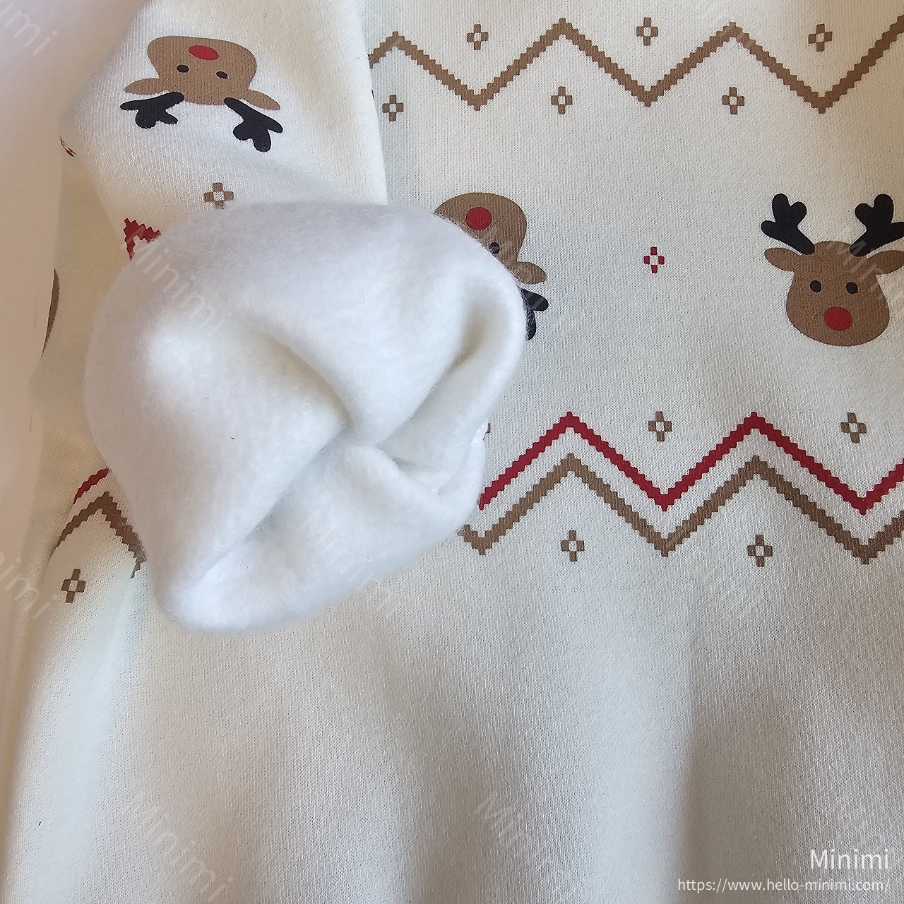 1st BLUE Christmas Rudolph Cookie Sweatshirt 細節圖 4