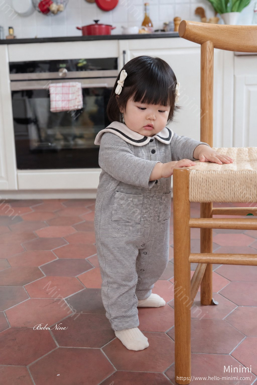 bebe nine Striped Sailor Romper 細節圖 13