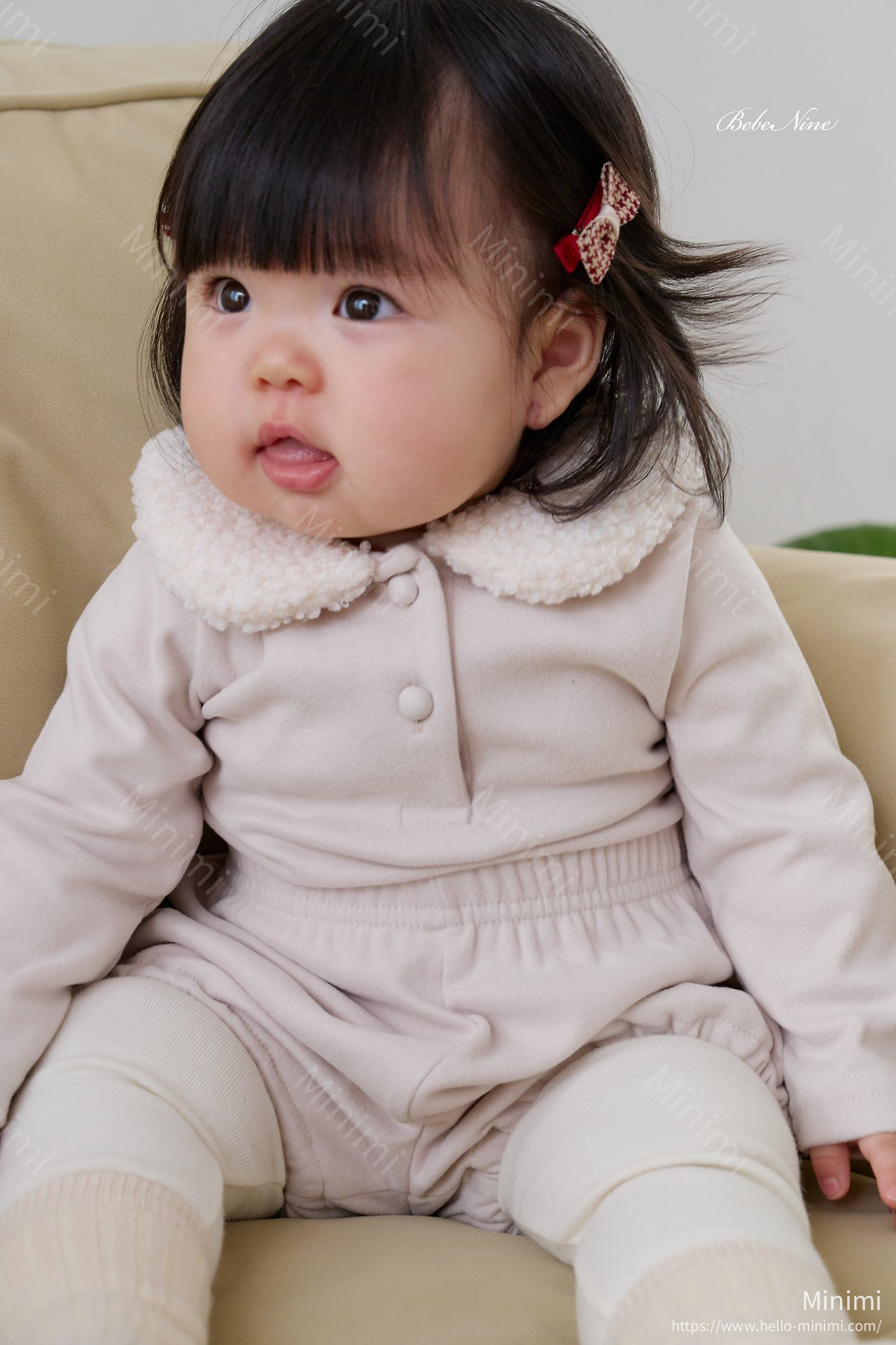 bebe nine Teddy Round-Collar Top 細節圖 9