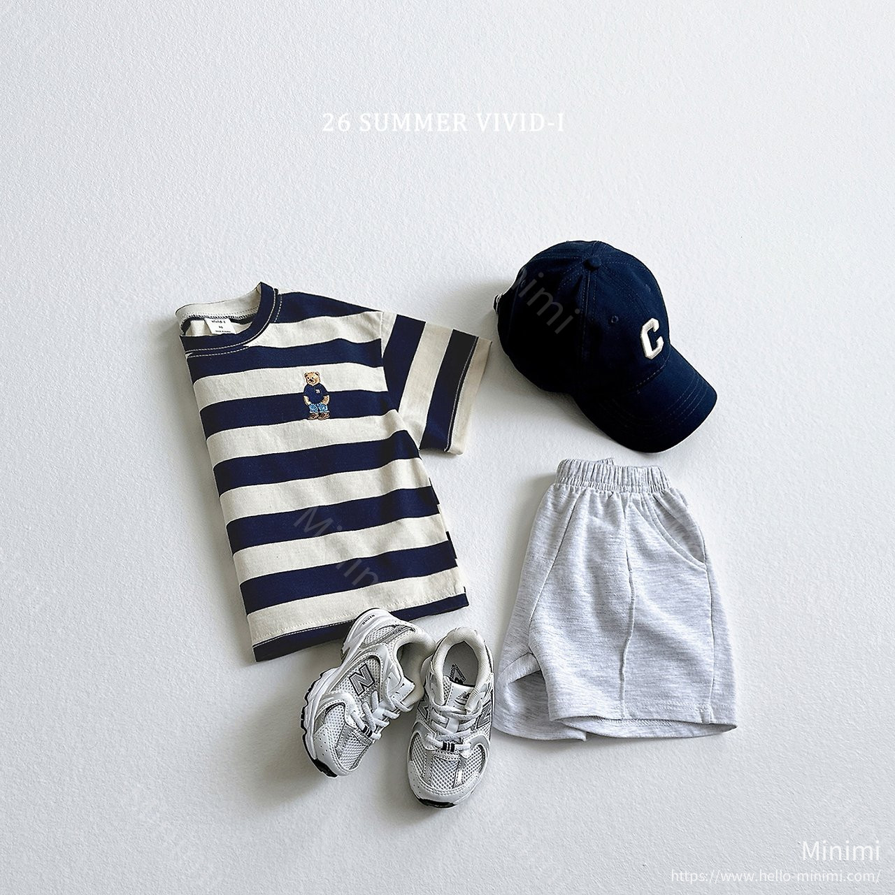 VIVID-I Bear Embroidery Striped Set 細節圖 18