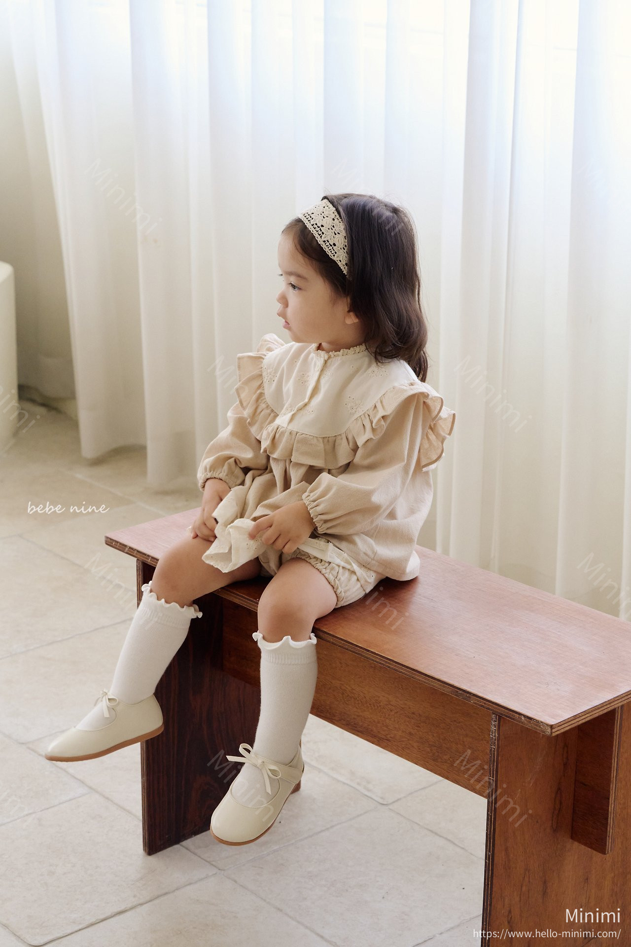 bebe nine Nine Frill Knee Socks Set 細節圖 5
