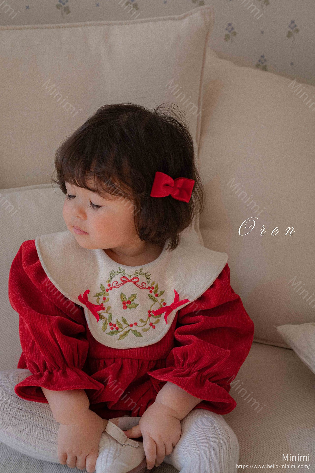 Oren Velvet Ribbon Hair Clip 細節圖 1