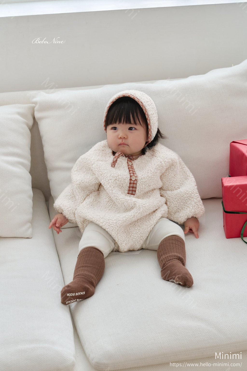 bebe nine Bichon Sweatshirt Romper 細節圖 12