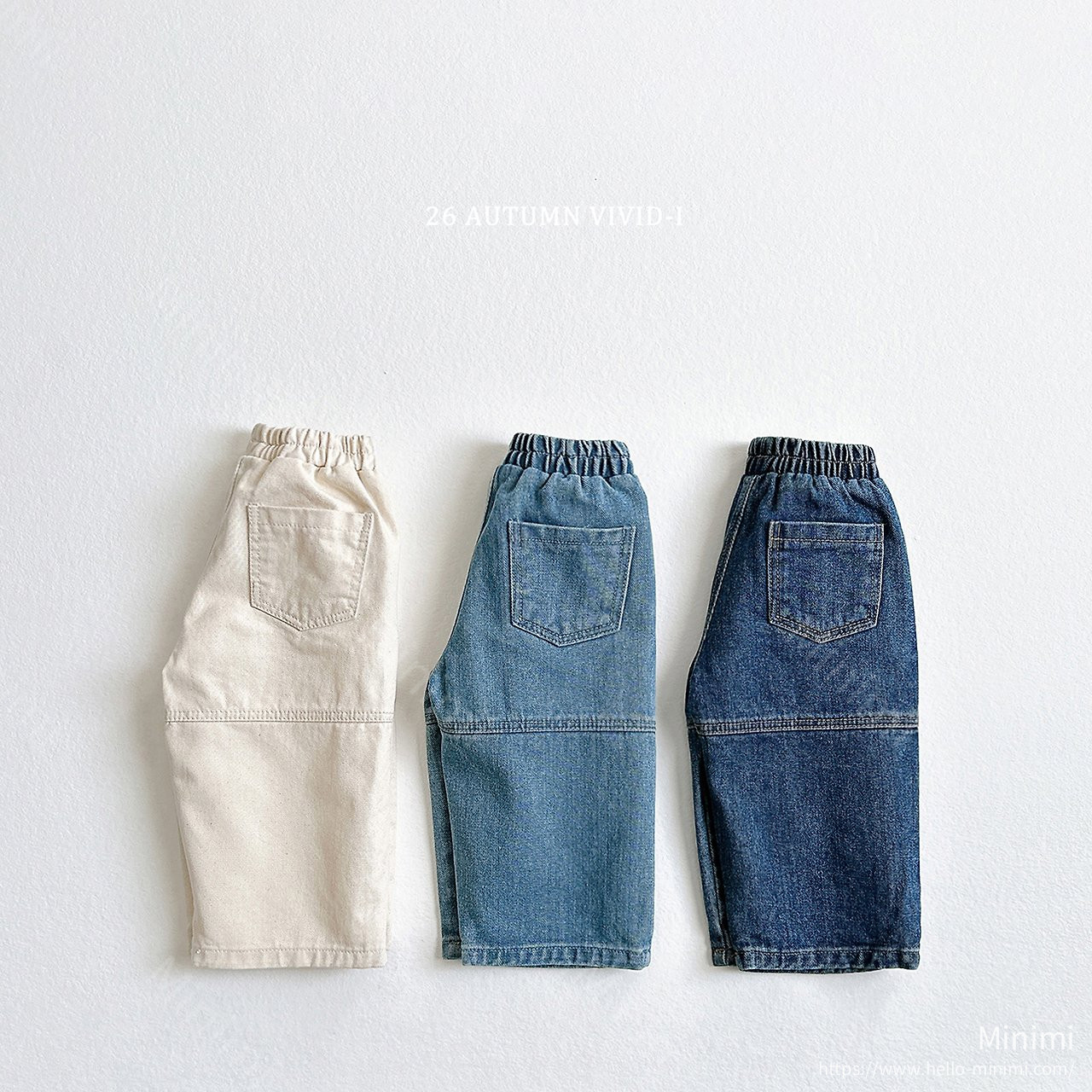VIVID-I Slit Denim Pants 韓國童裝現貨