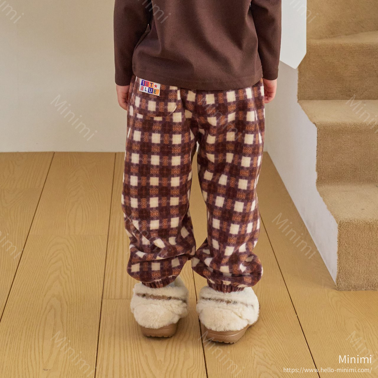 1st BLUE Check Fleece Pants 細節圖 5
