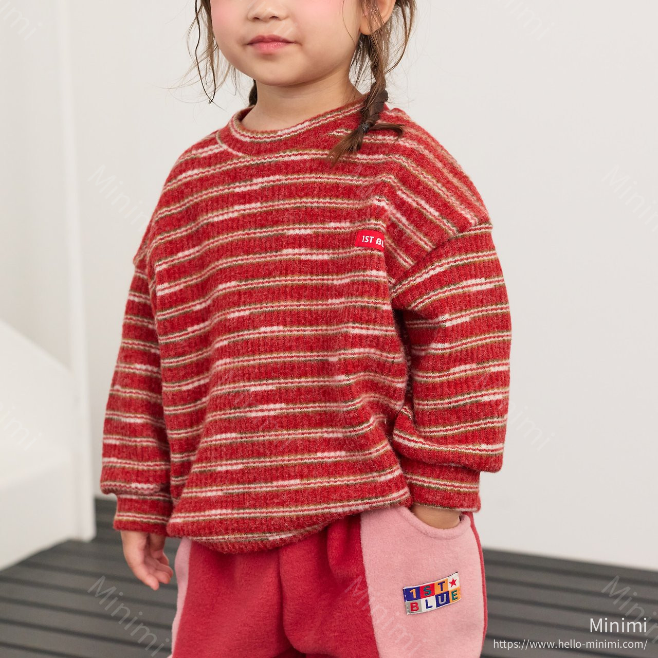 1st BLUE Rudolph Stripe Tee 細節圖 8