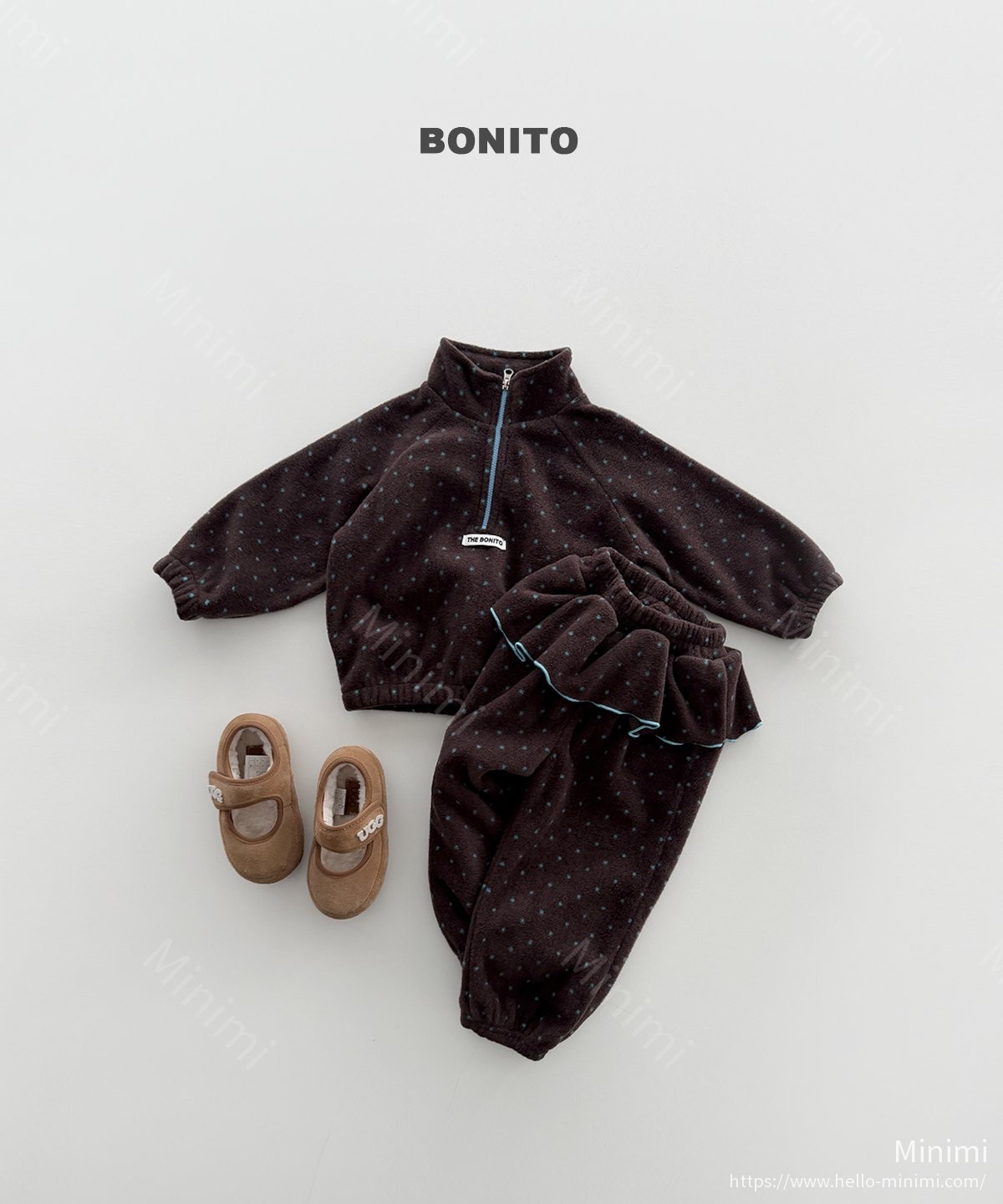 BONITO Dot Frill Half-Zip Set 細節圖 9