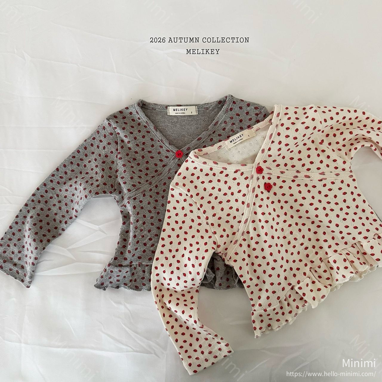 Melikey Mini Strawberry T-shirt - 韓國童裝代購主圖