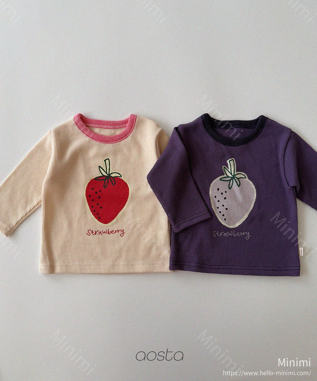 Aosta atelier Strawberry T-Shirt - 韓國童裝代購主圖