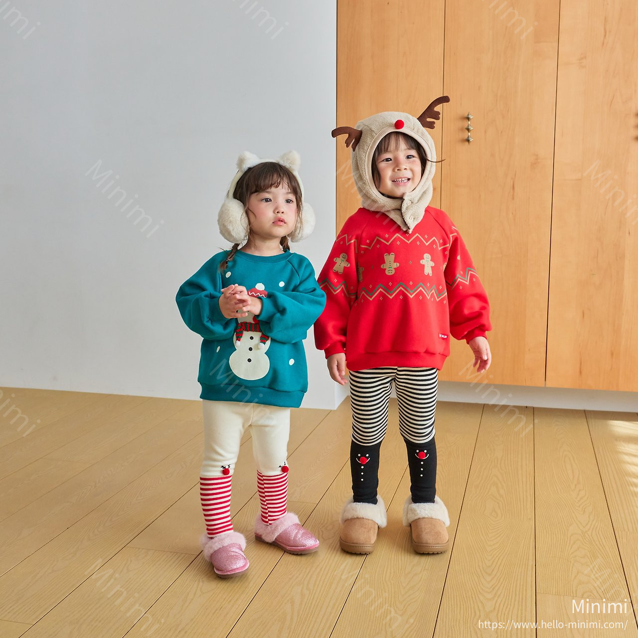 1st BLUE Christmas Rudolph Cookie Sweatshirt 細節圖 15