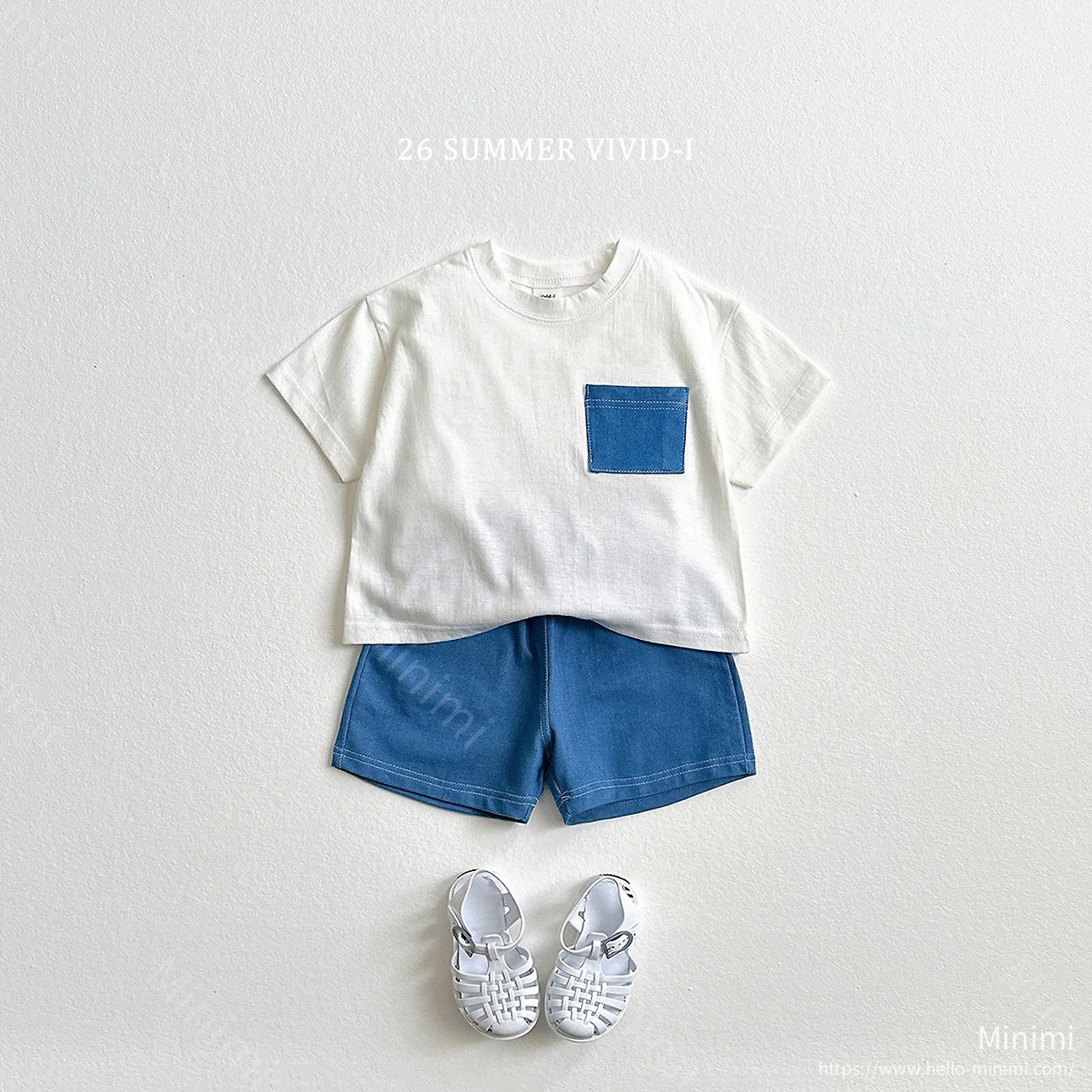 VIVID-I Span Denim Shorts 細節圖 8