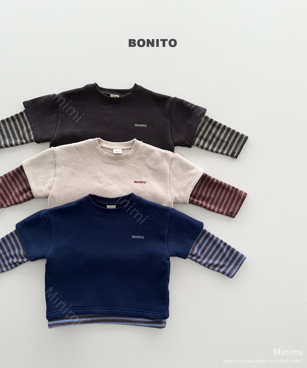 BONITO Double Fleece Short Sleeve Layered Tee 細節圖 1