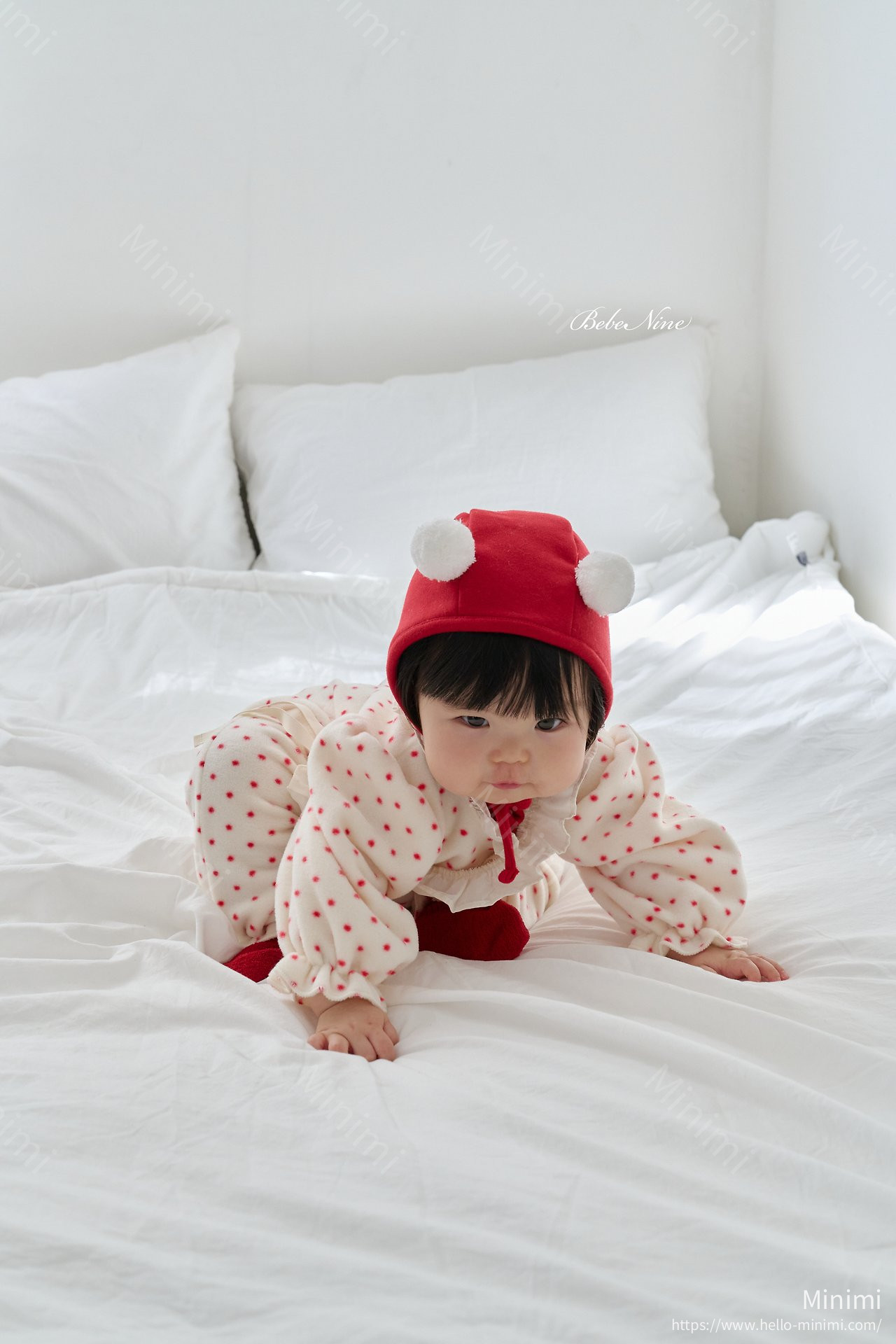 bebe nine Puff Lace Bonnet 細節圖 11