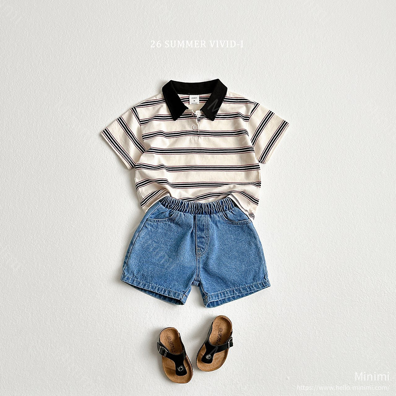 VIVID-I Multi Collar Striped T-Shirt 細節圖 8