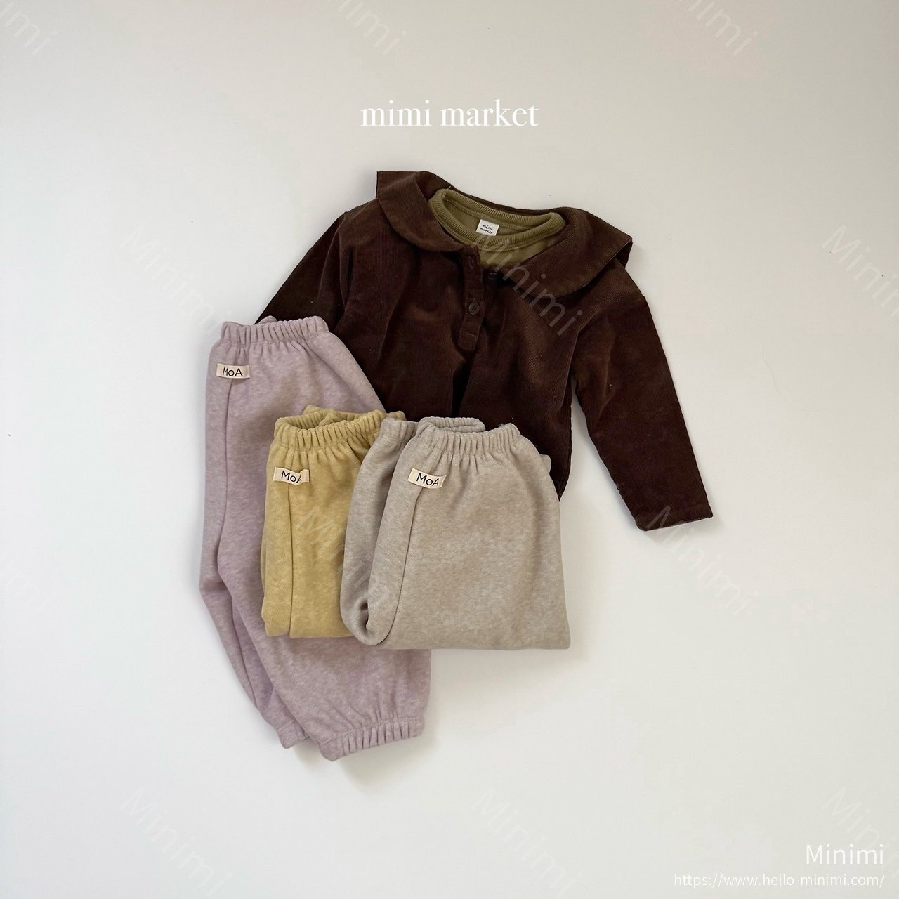 mimi-market Corduroy Sailor Blouse 細節圖 5