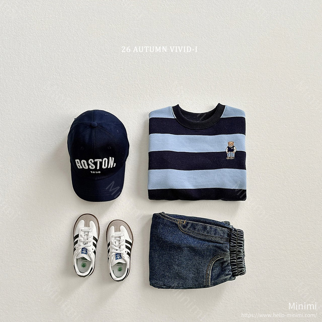 VIVID-I Big Stripe Bear Embroidery Sweatshirt 細節圖 11