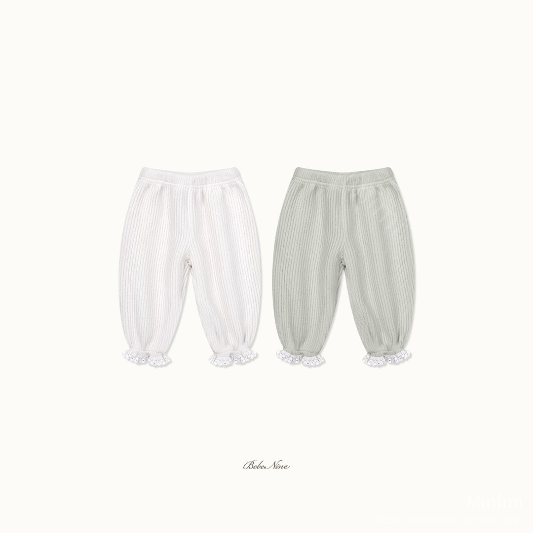 bebe nine Heart Brushed-Lining Frill Pants 細節圖 18