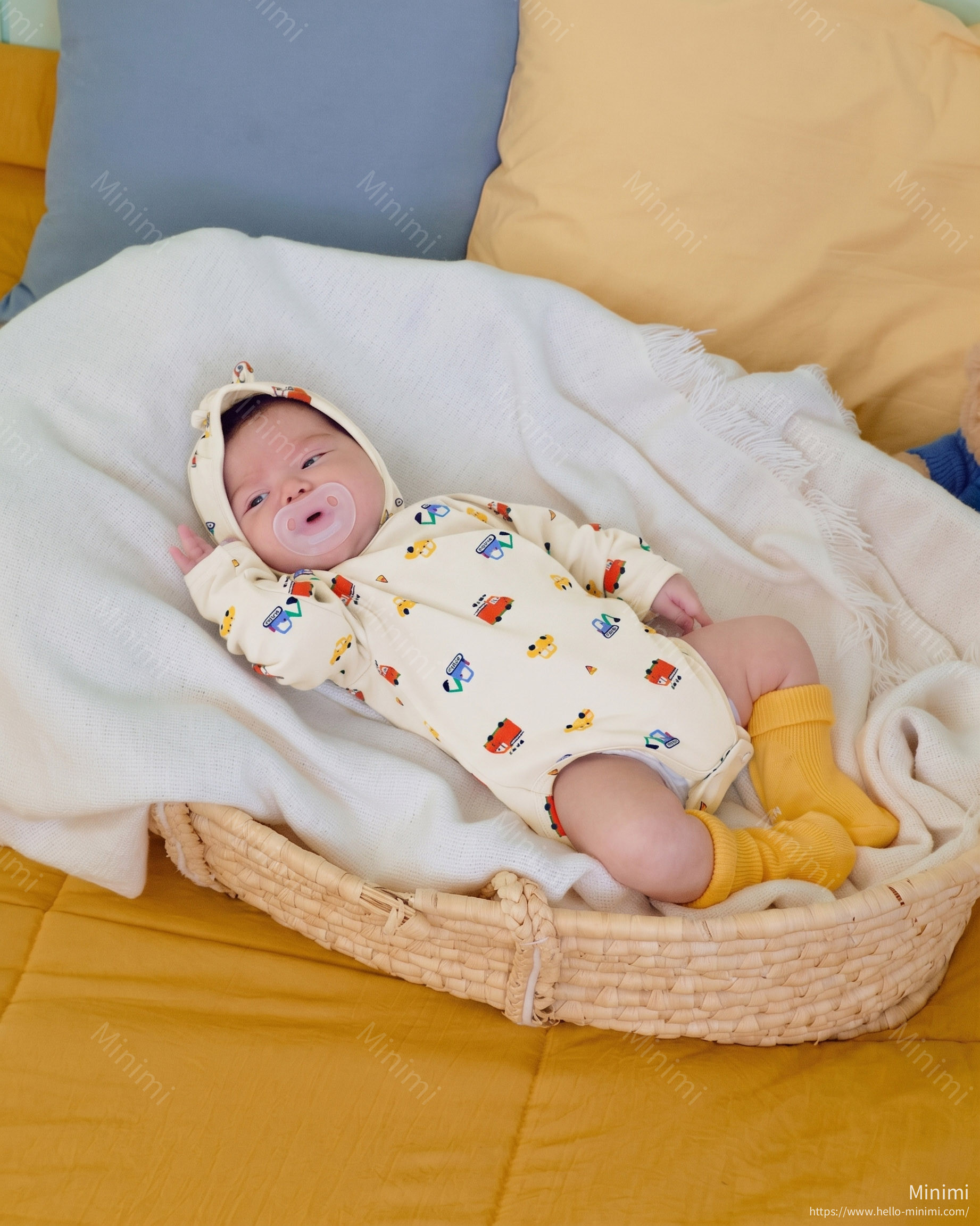 oott bebe Car Bodysuit + Bonnet Set 細節圖 10