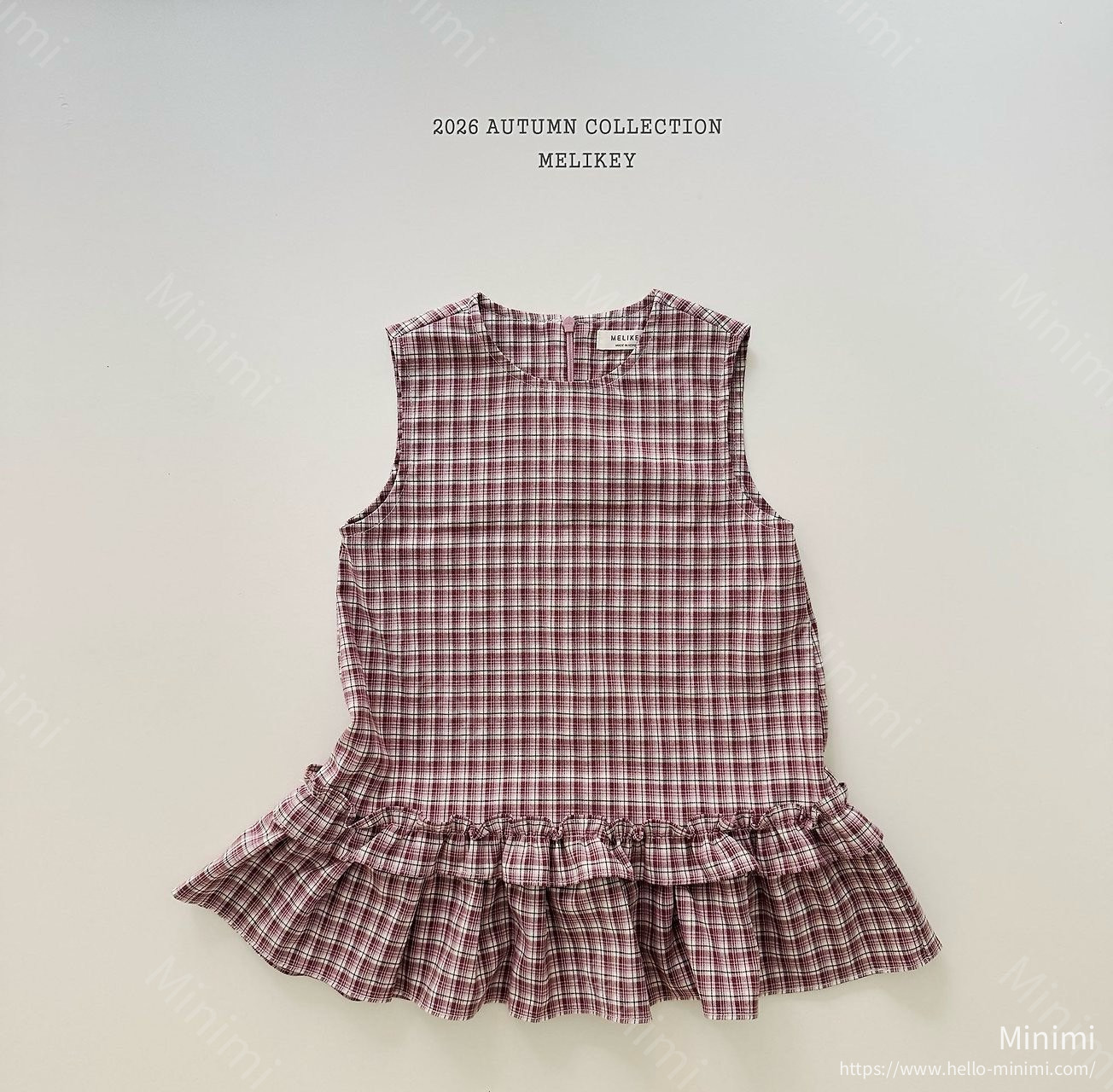 Melikey Check Frill Dress 細節圖 6