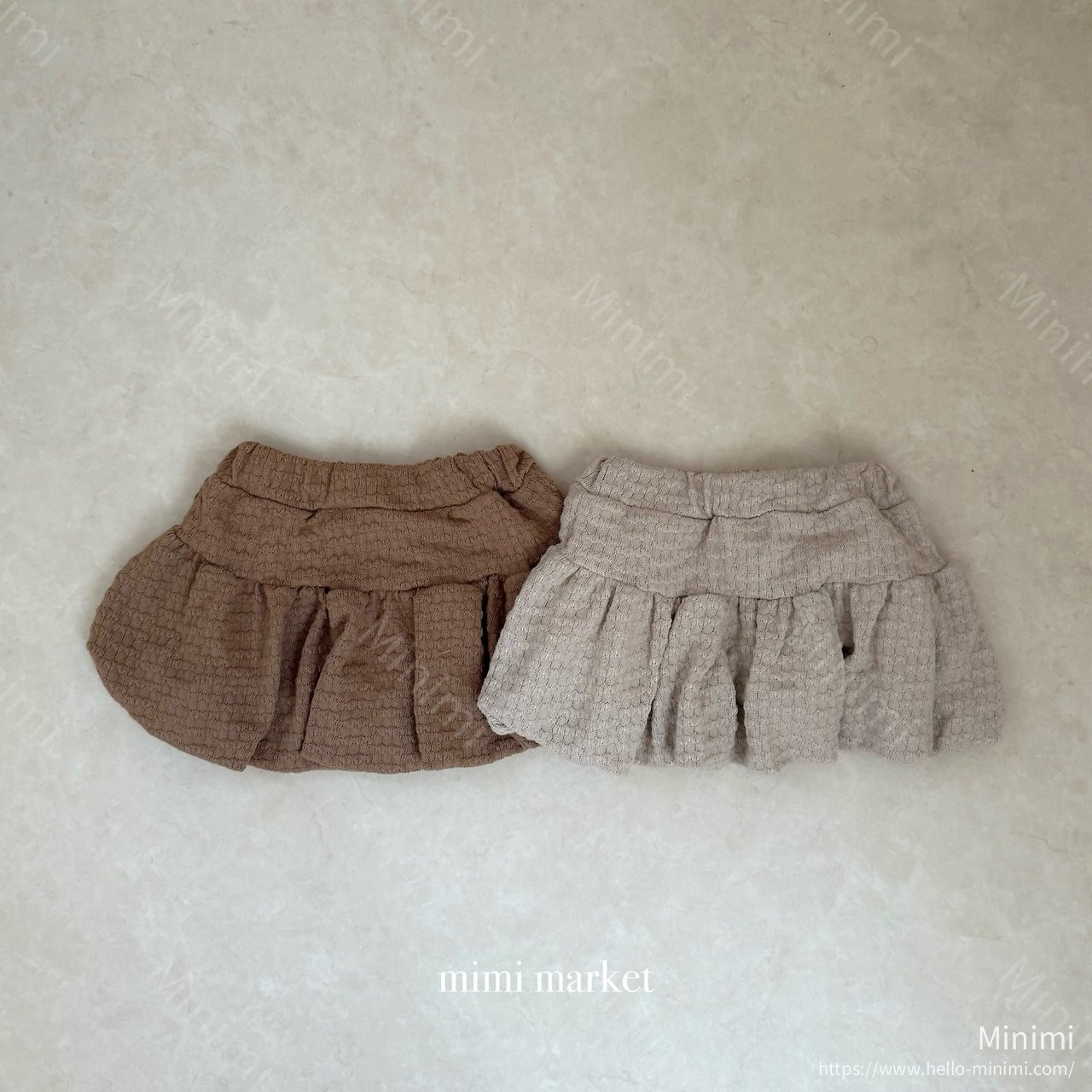 mimi-market Knit Balloon Skirt - 韓國童裝代購主圖