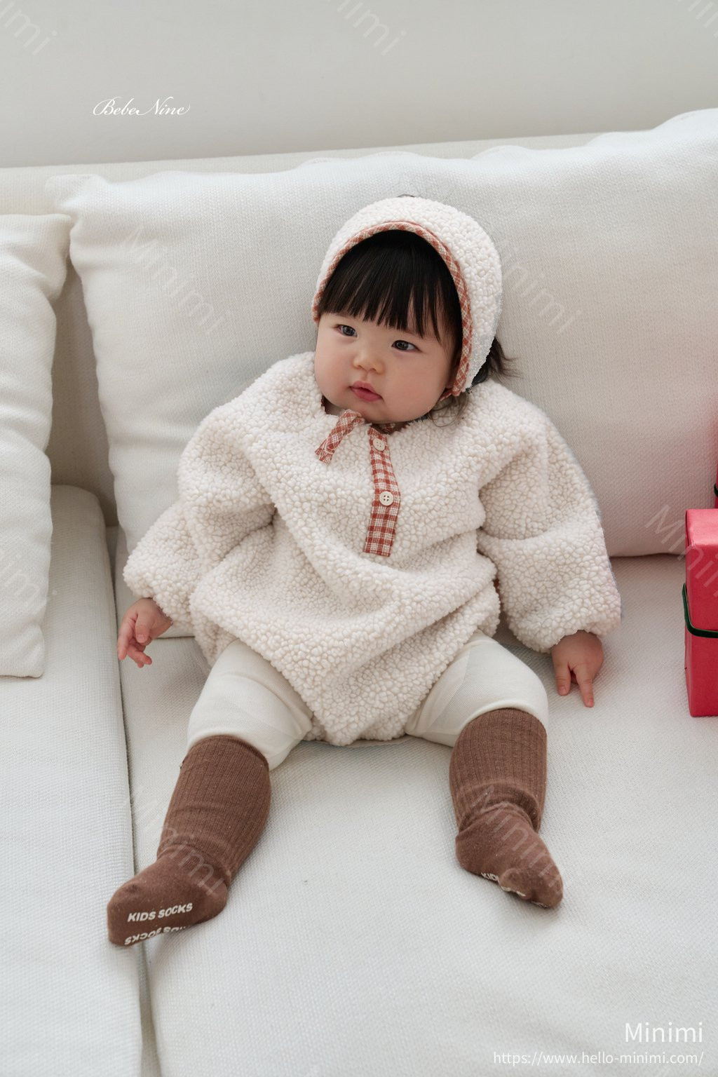 bebe nine Bichon Sweatshirt Romper 細節圖 13