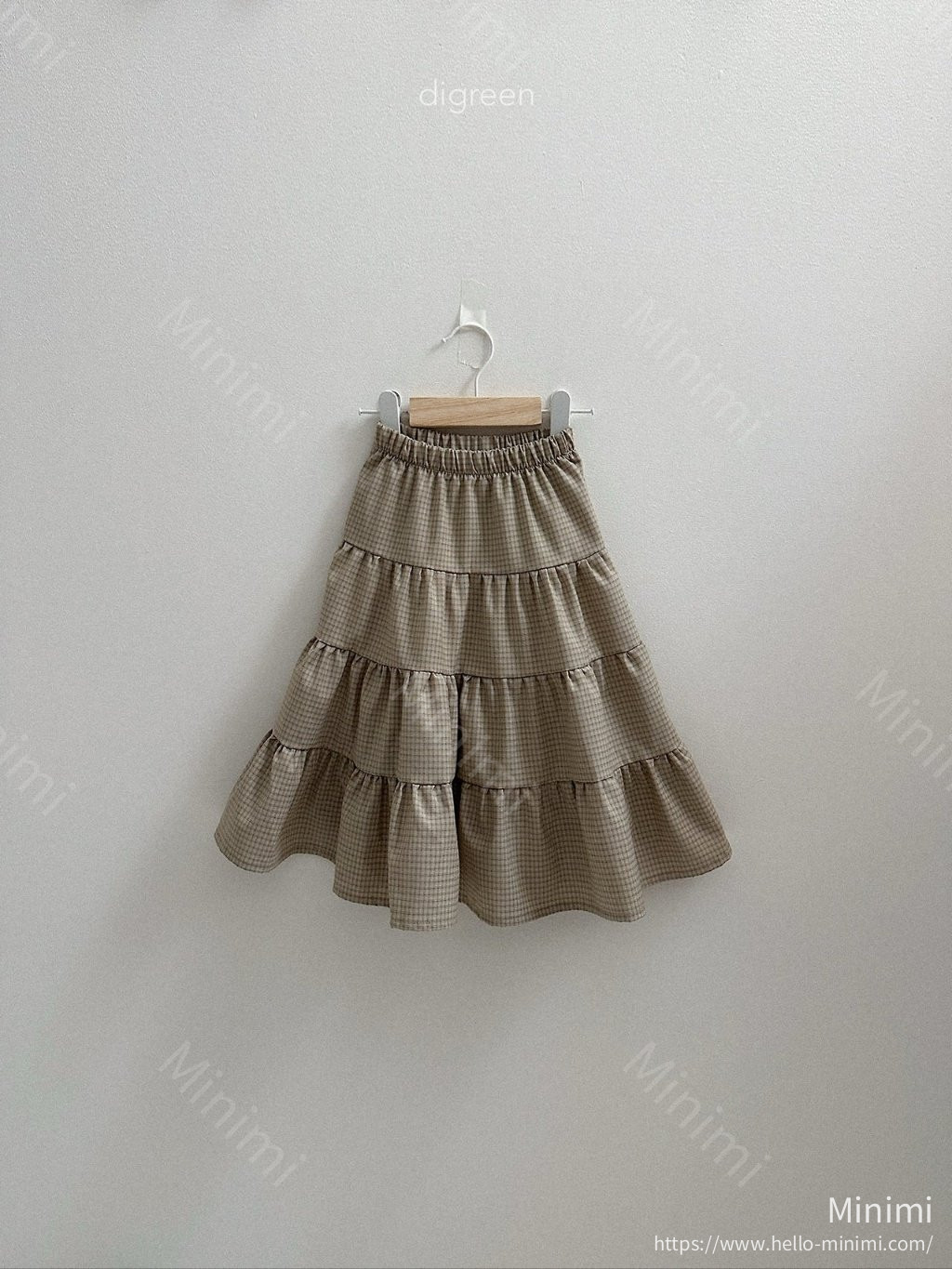digreen Check Ruffle Skirt 細節圖 1
