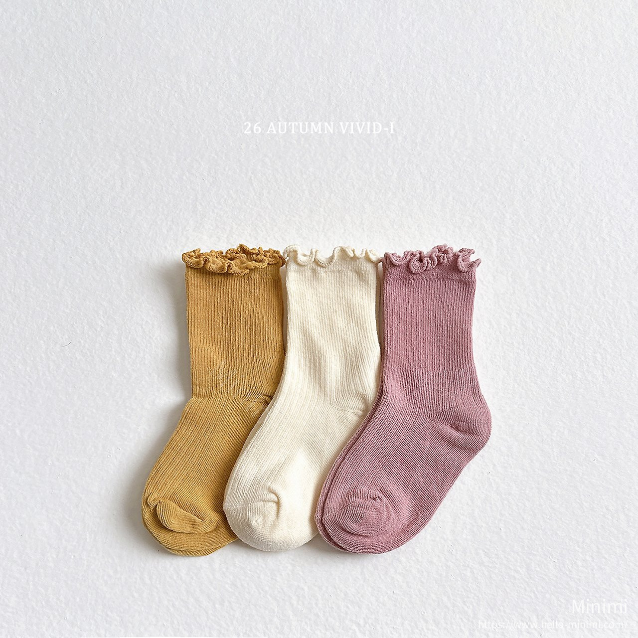 VIVID-I Ruffle Frill Socks - 韓國童裝代購主圖