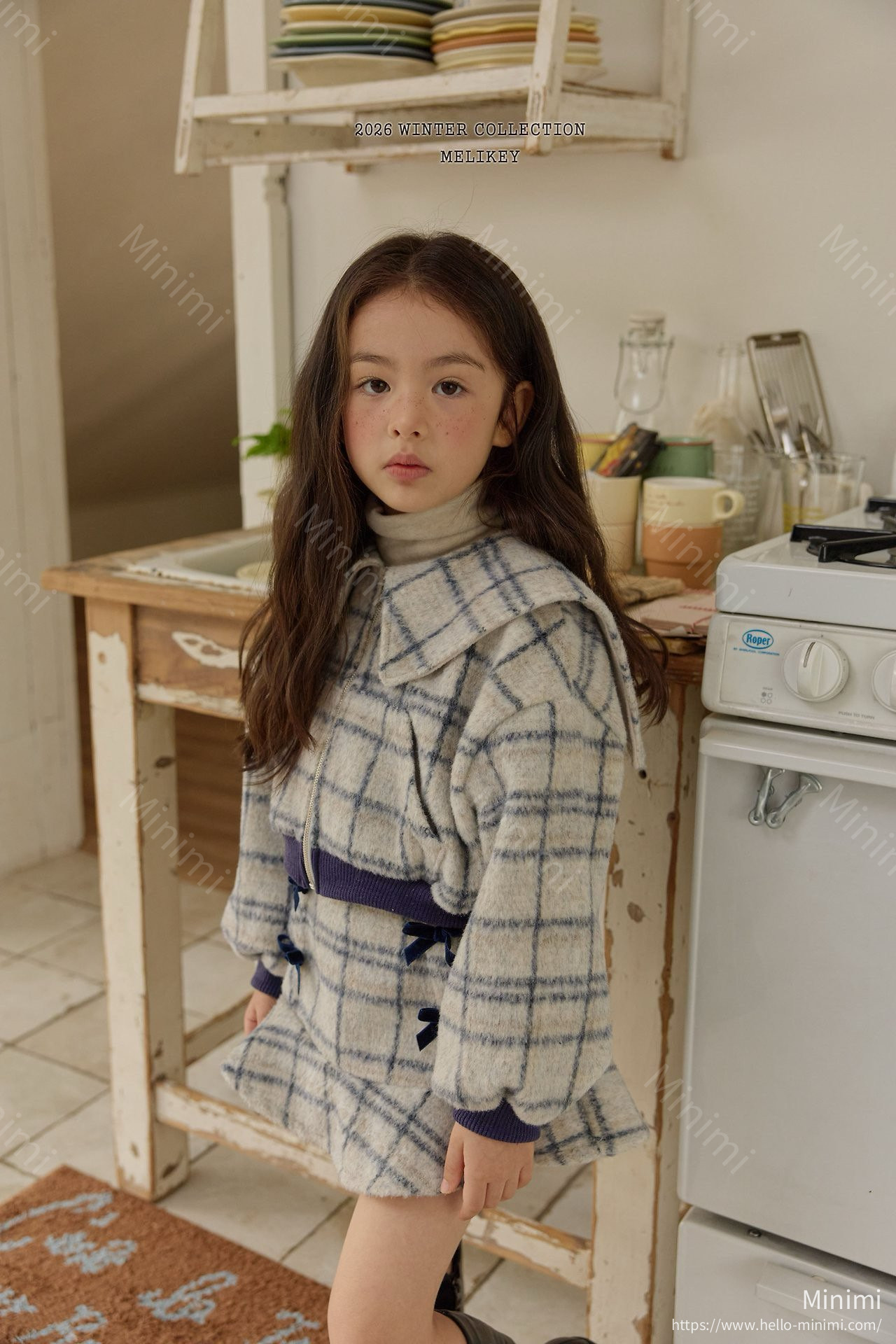 Melikey Wool Check Zip-up 細節圖 7