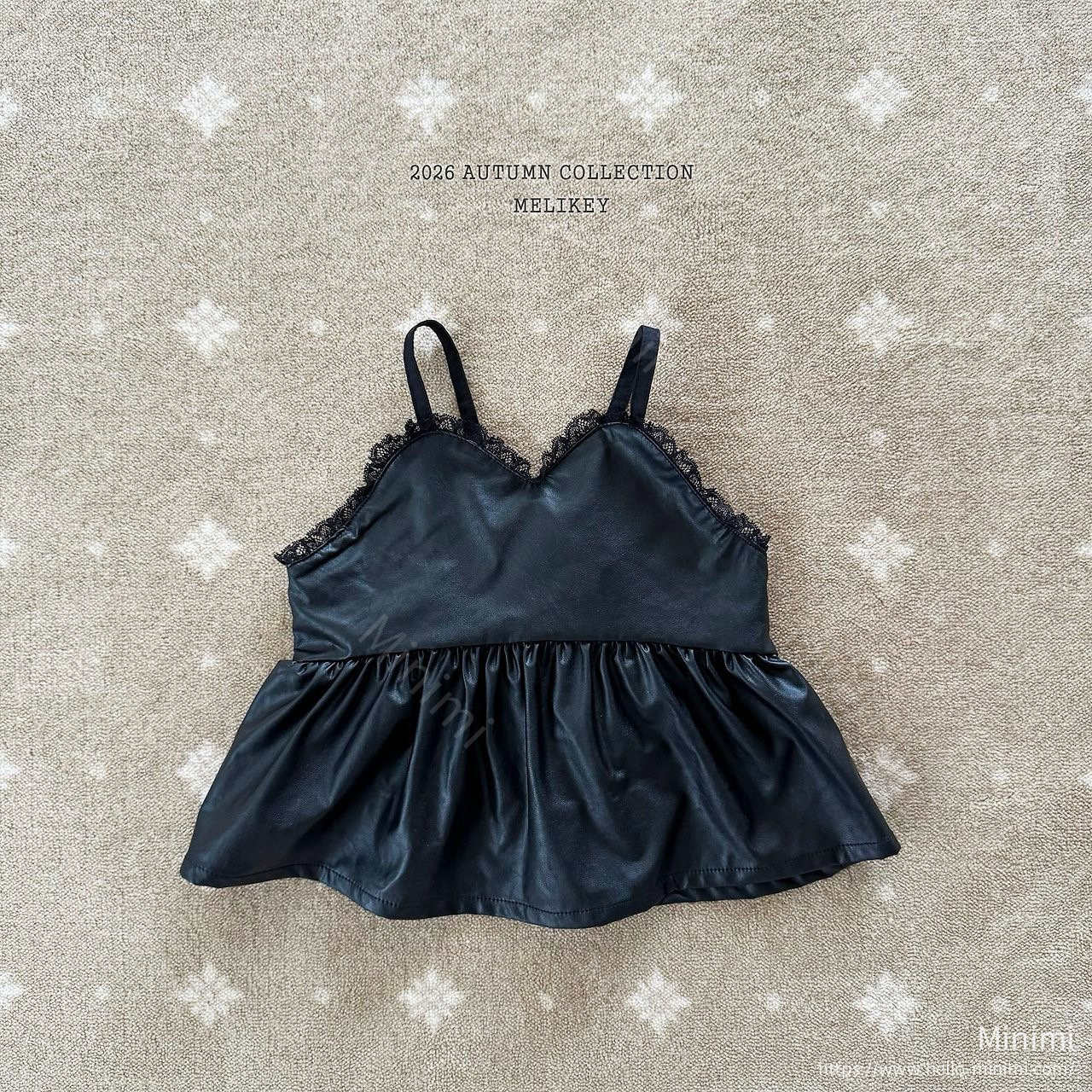 Melikey Leather Bustier - 韓國童裝代購主圖