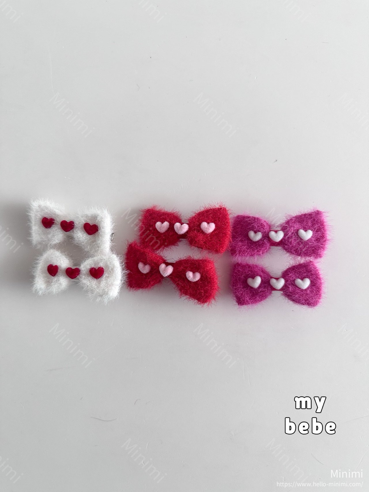 my_bébé Angora Ribbon Hairpin Set 細節圖 12