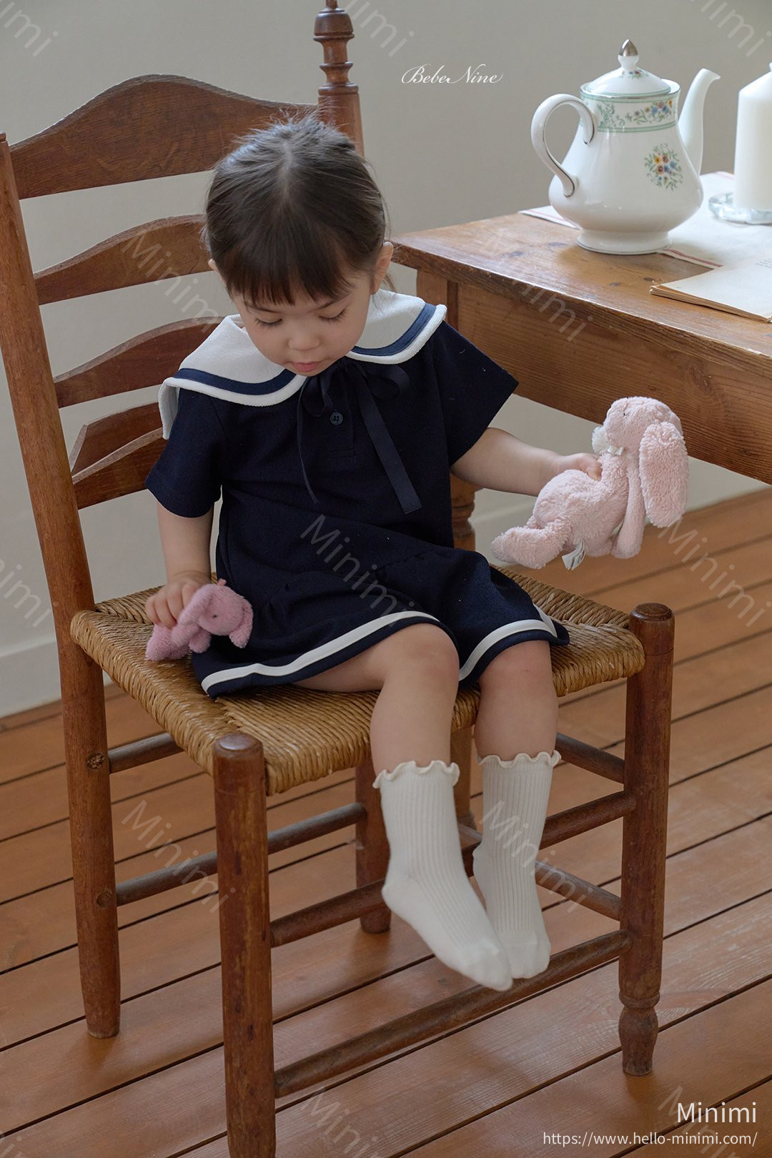 bebe nine Nine Frill Knee Socks 細節圖 8