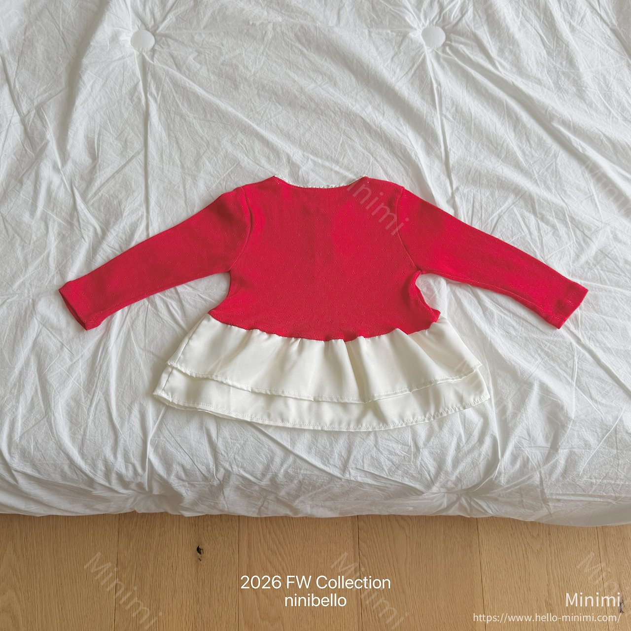 ninibello Eyelet Tulip Layered T-shirt 細節圖 4