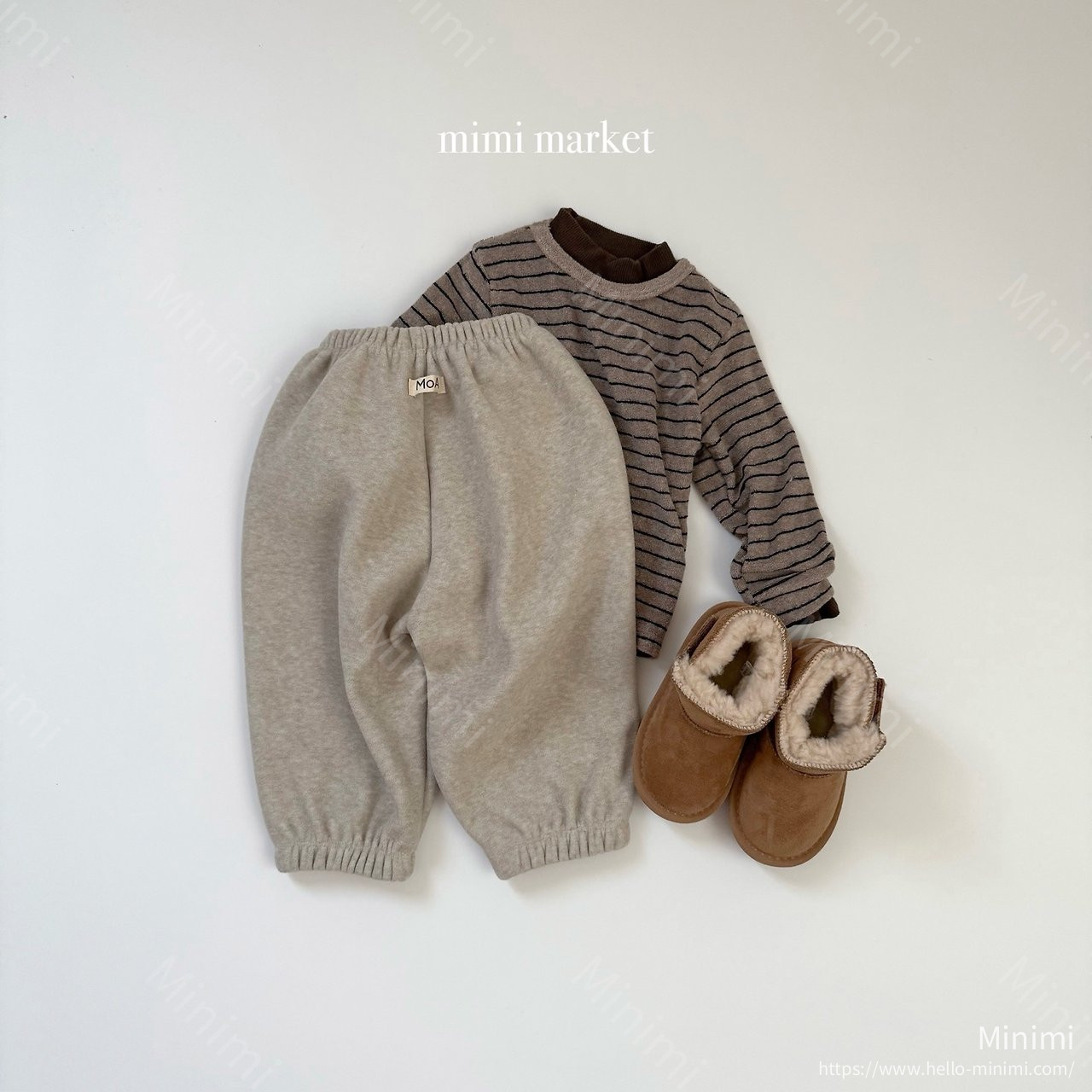 mimi-market Mink Terry Pants 細節圖 4