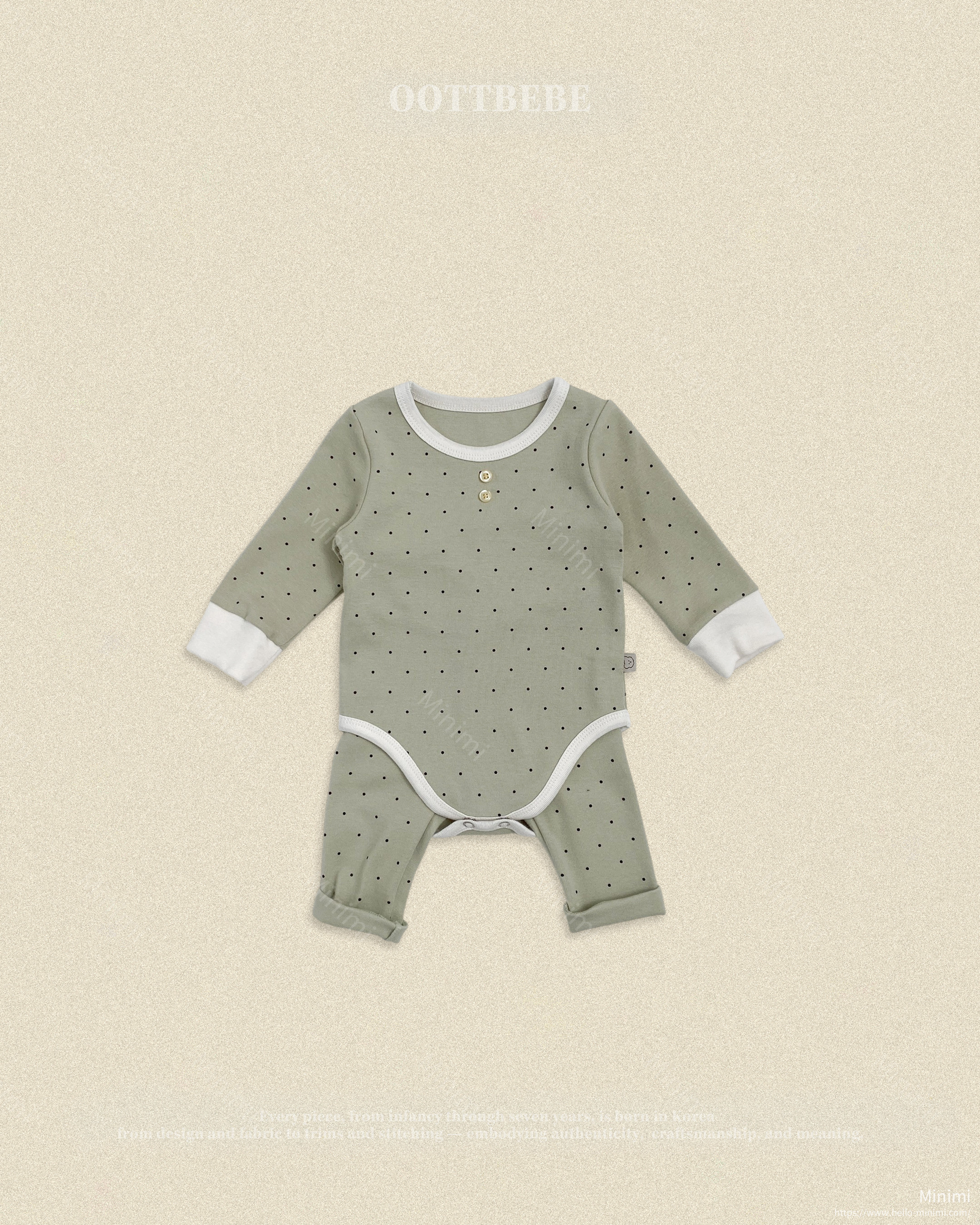 oott bebe Chouchou Dot Bodysuit 細節圖 5