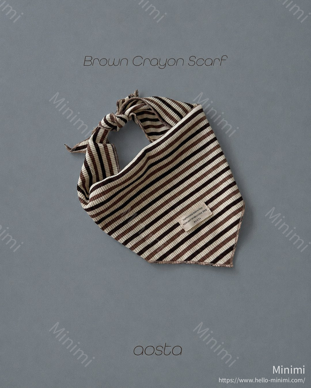 Aosta atelier Crayon Scarf 細節圖 17