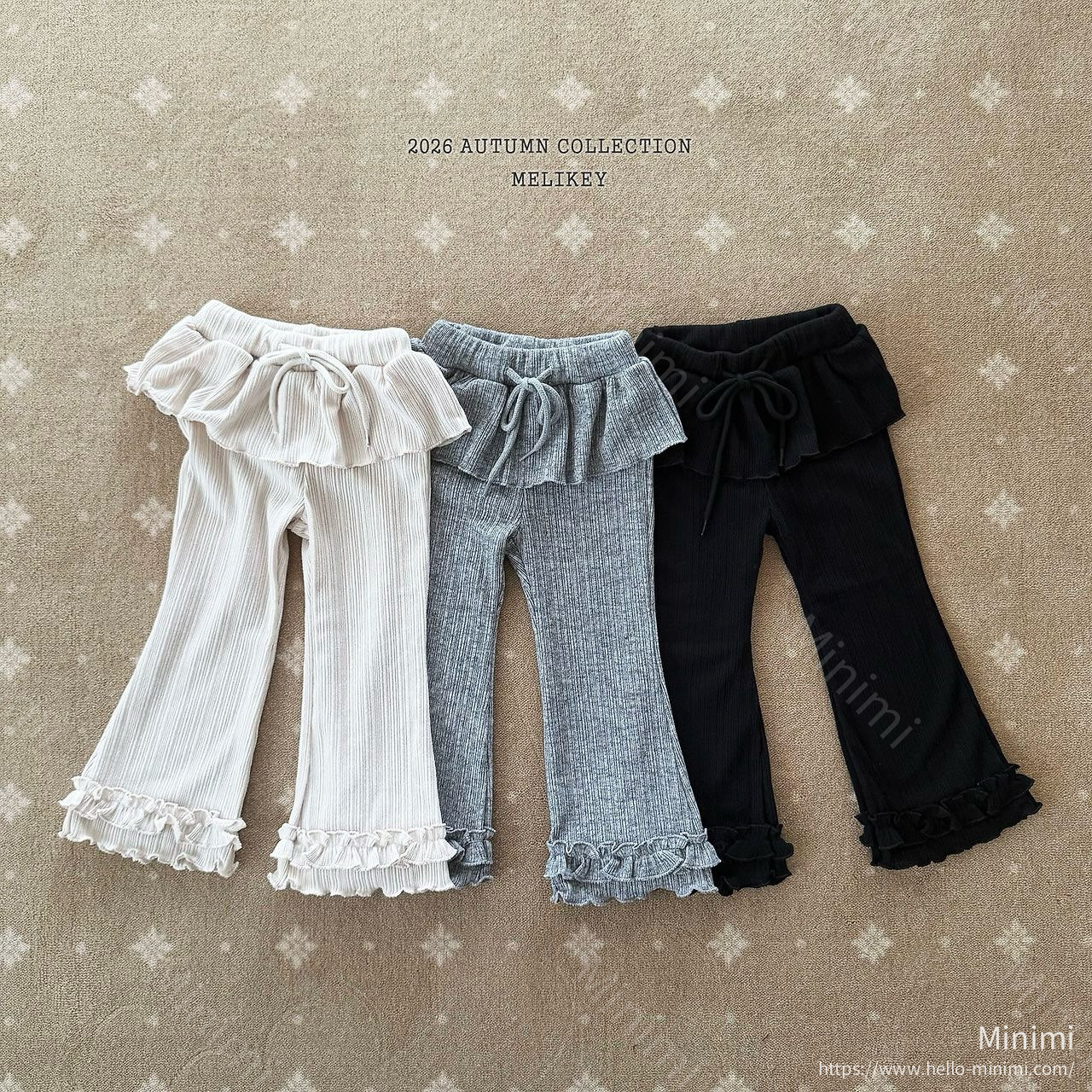 Melikey Best Frill Bootcut Pants 韓國童裝現貨
