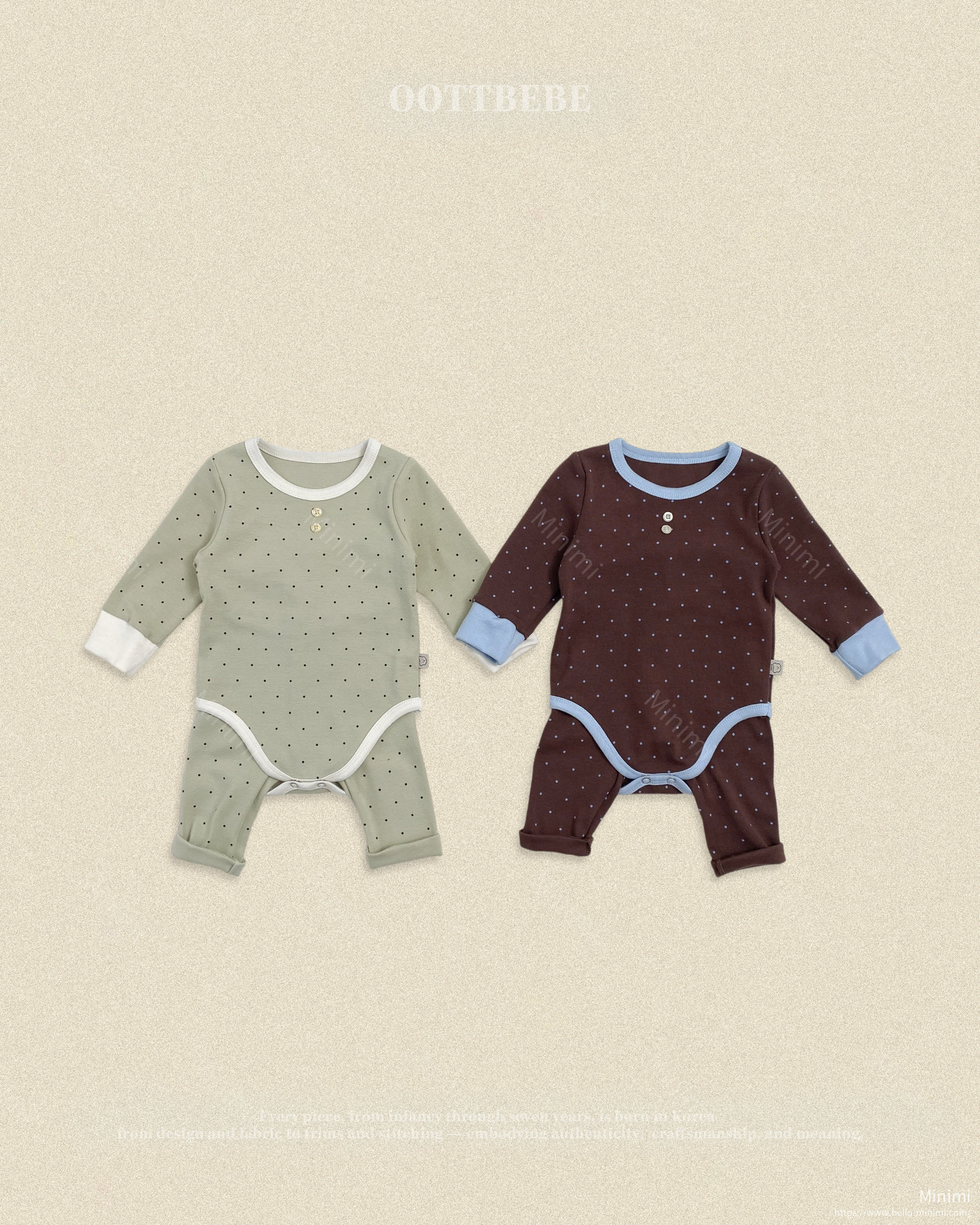 oott bebe Chouchou Dot Bodysuit - 韓國童裝代購主圖
