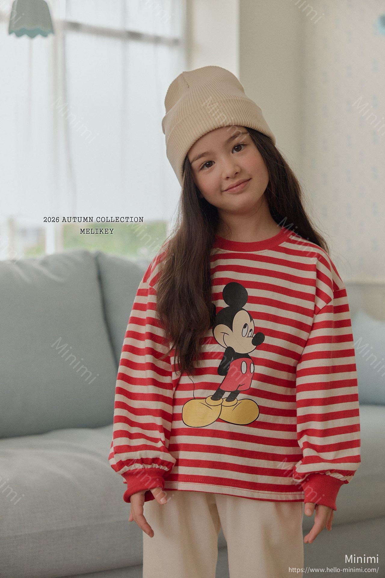 Melikey Mickey Ribbed Hem T-shirt 細節圖 16