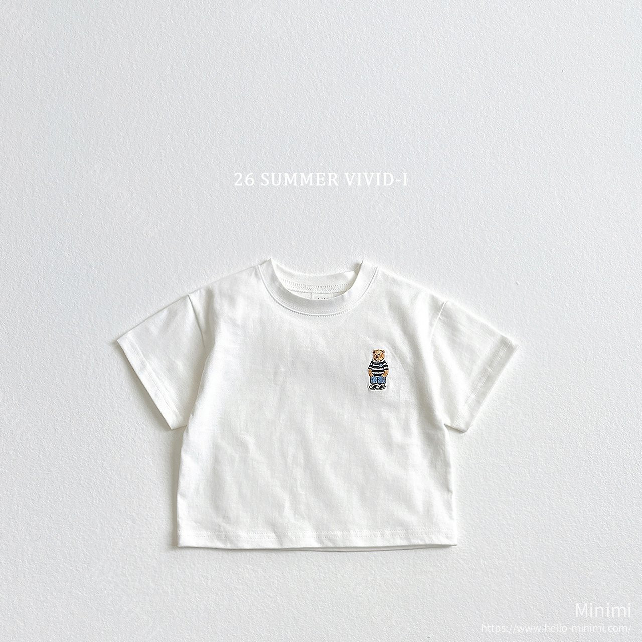 VIVID-I Bear Embroidery T-Shirt 細節圖 4