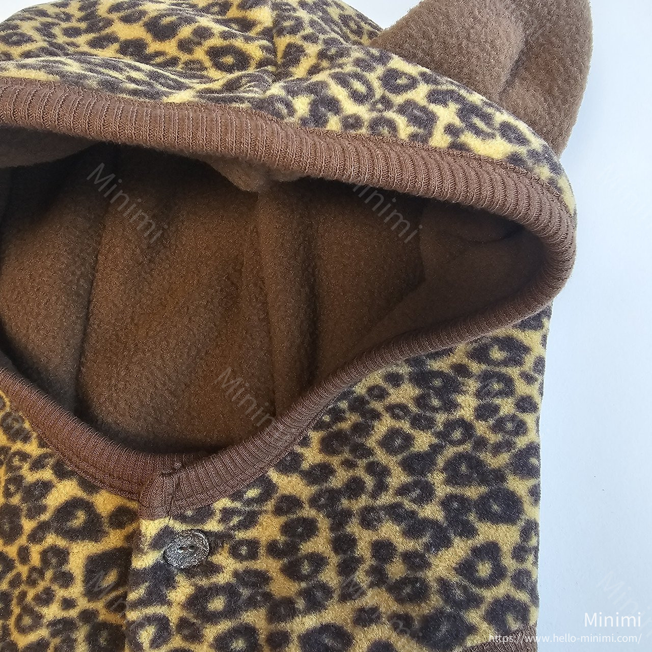 1st BLUE Leopard Warmer Hat 細節圖 4