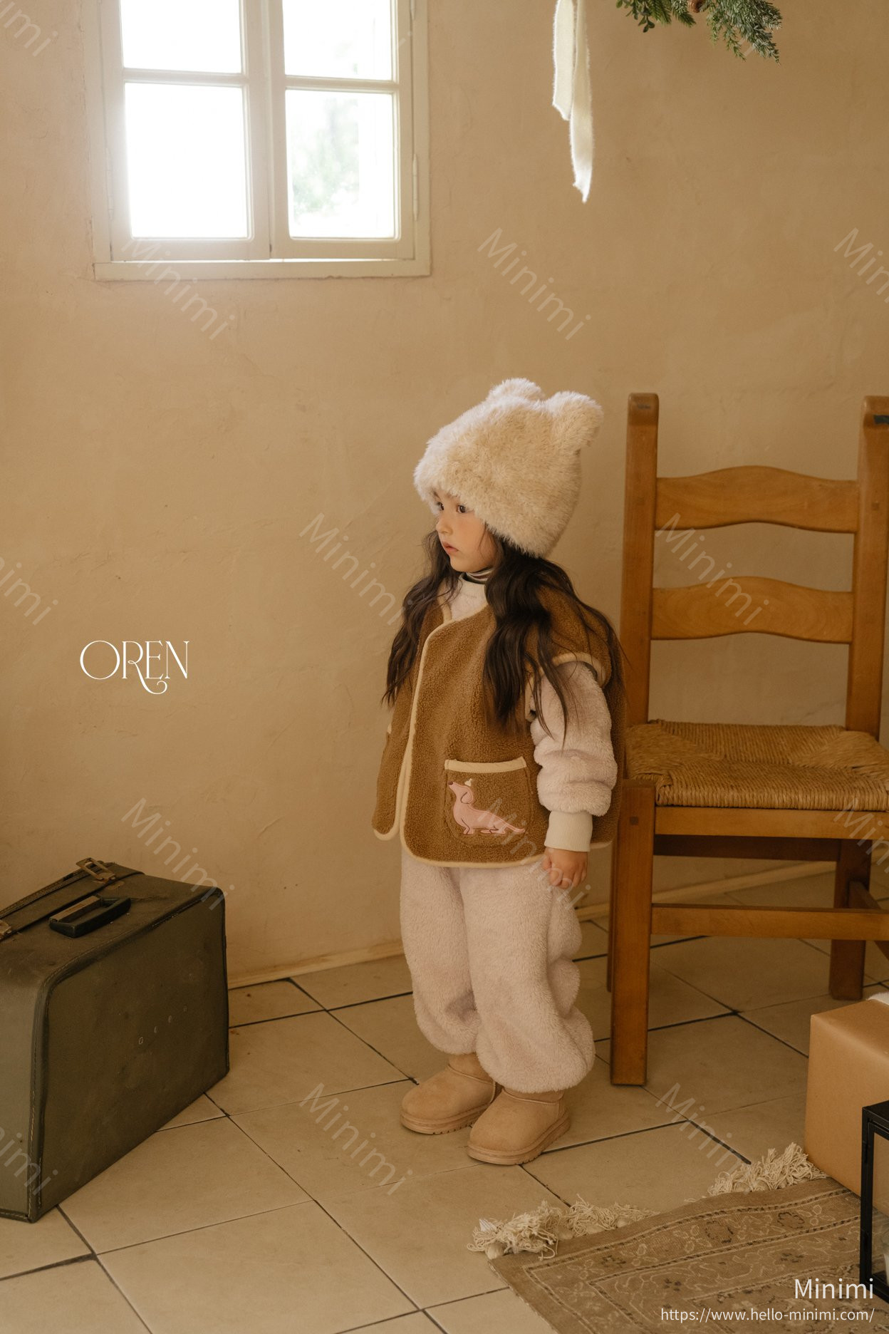 Oren Cat Fake Fur Beanie 細節圖 3