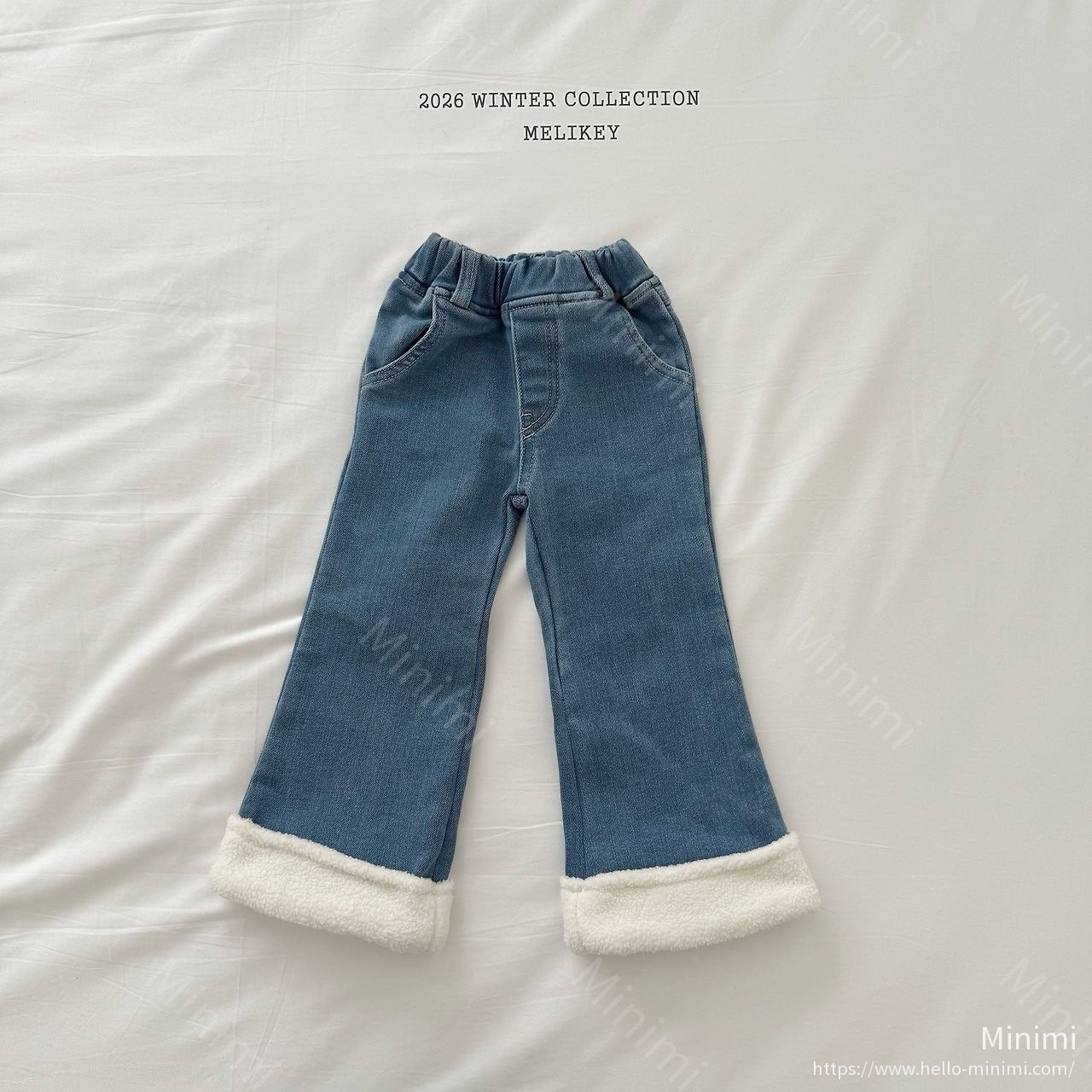Melikey Wool Denim Heart Bootcut 細節圖 21
