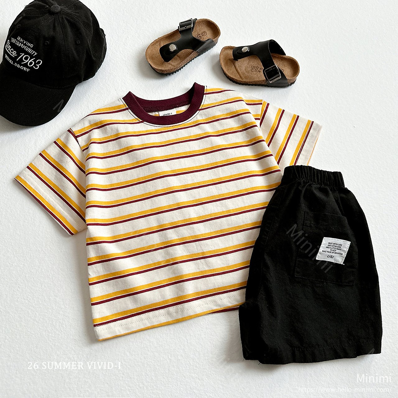 VIVID-I Heart Smile Striped T-Shirt 細節圖 9