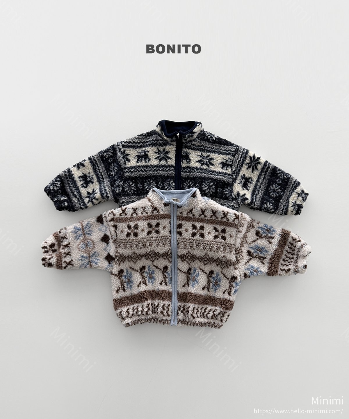 BONITO Nordic Zip-up Jumper 韓國童裝現貨