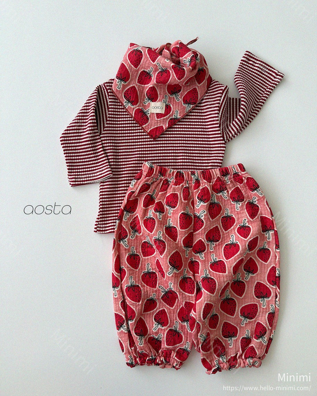Aosta atelier Strawberry Scarf 細節圖 10
