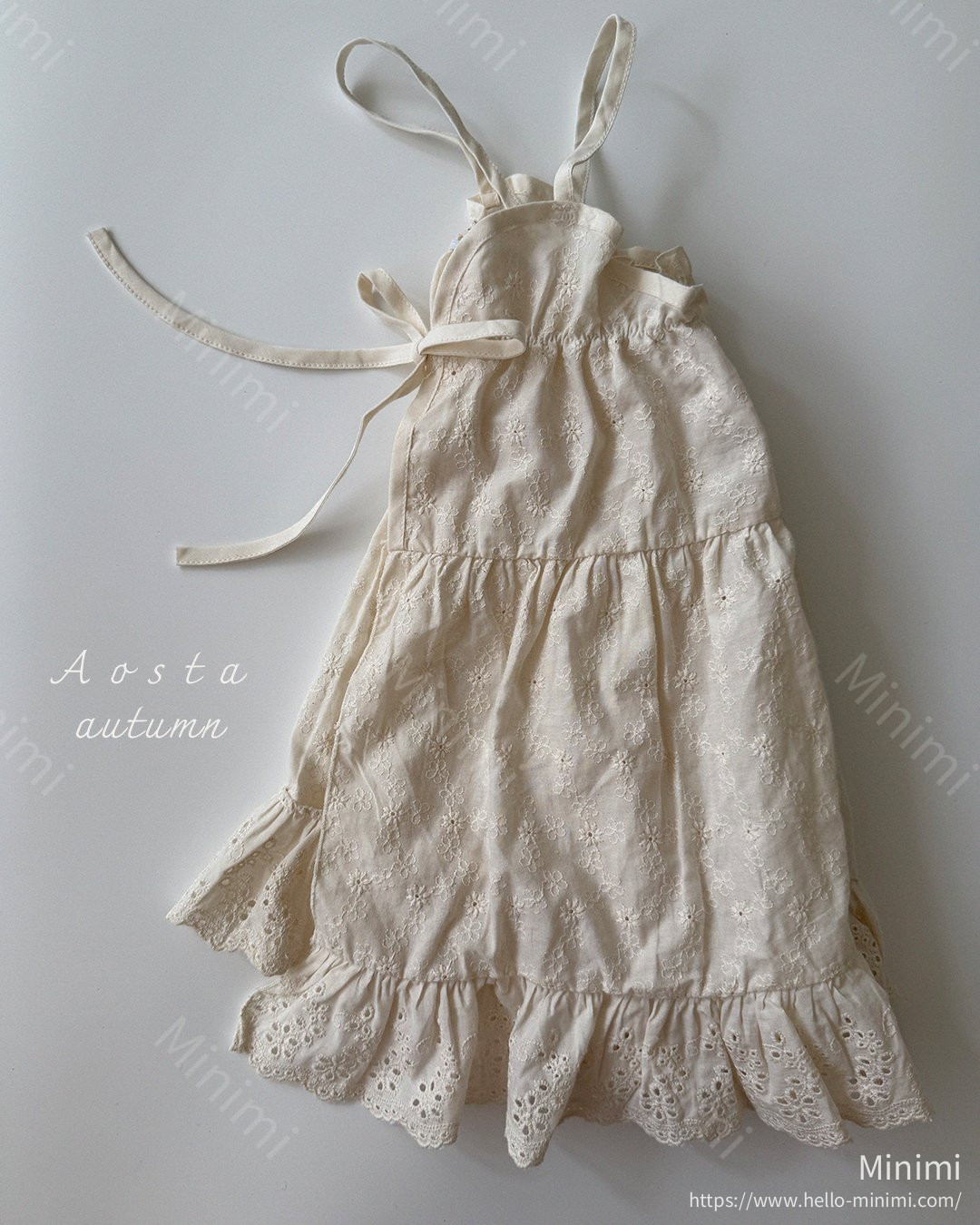 Lace Cotton Open Dress